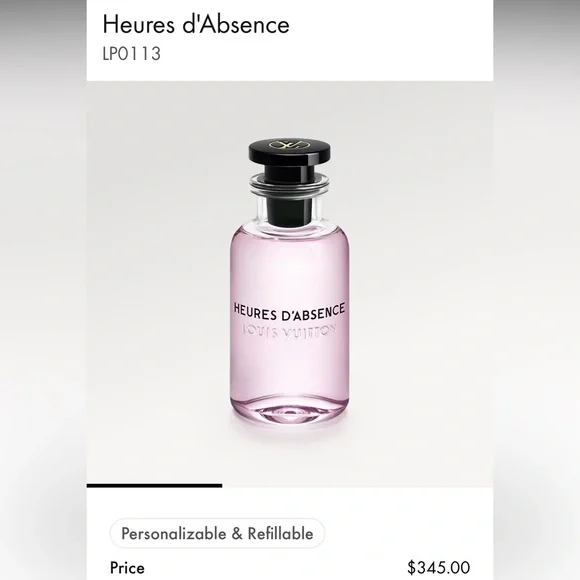 New in box Louis Vuitton Heures D'Absence Eau De Parfume 3.4 oz. 100ml LP0013 - Picture 10 of 11